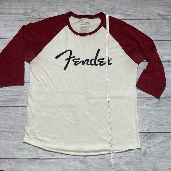 Fender Kids Raglan Shirt - Red and White - Picture 8 of 10